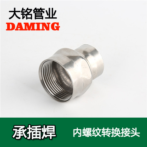 DN15*1/2 承插焊接式激情69蜜桃一区二区三区內螺紋轉換接頭（304 316L）