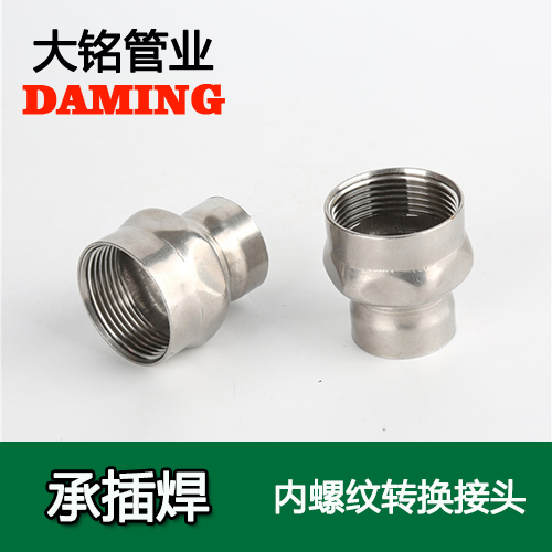 DN80*3 承插焊接式激情69蜜桃一区二区三区內螺紋轉換接頭（304 316L）