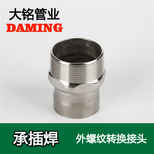 DN80*3 承插焊接式激情69蜜桃一区二区三区外螺紋轉換接頭（304 316L）