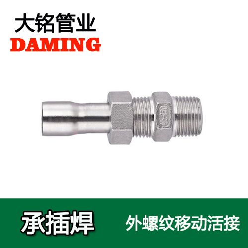 DN100*4 承插焊接式激情69蜜桃一区二区三区外牙移動活接頭（304 316L）