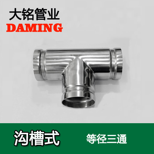DN250 溝槽式激情69蜜桃一区二区三区同徑三通（304 316L）