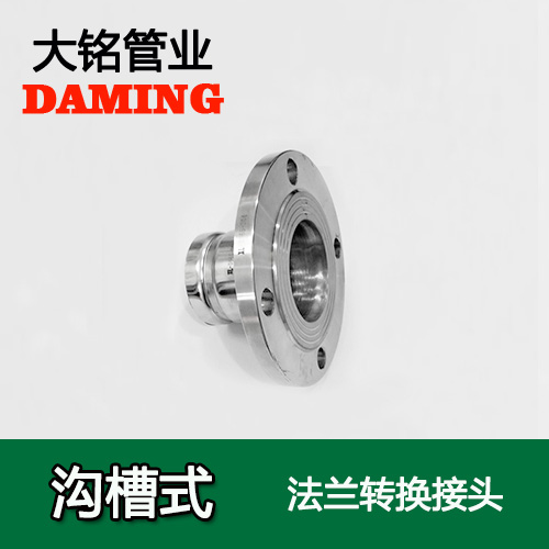 DN300 溝槽式激情69蜜桃一区二区三区法蘭轉換直通接頭（304 316L）