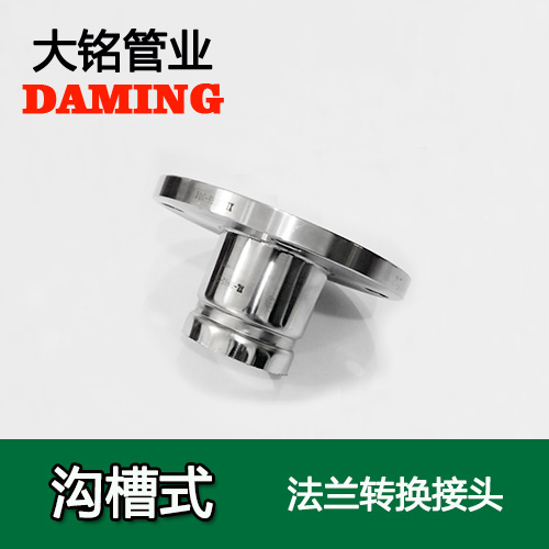 DN150 溝槽式激情69蜜桃一区二区三区法蘭轉換直通接頭（304 316L）